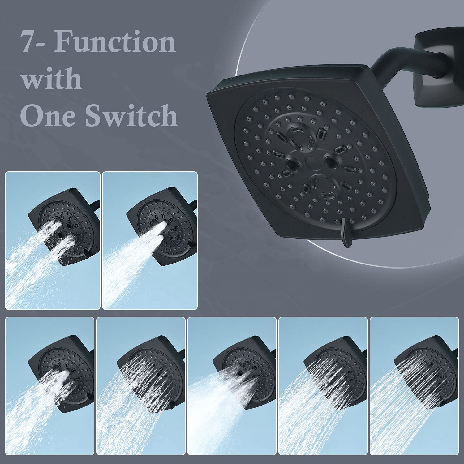 Conjunto de torneira de chuveiro de chuva para banheiro de hotel mais vendido com garantia de qualidade conjunto de banho preto