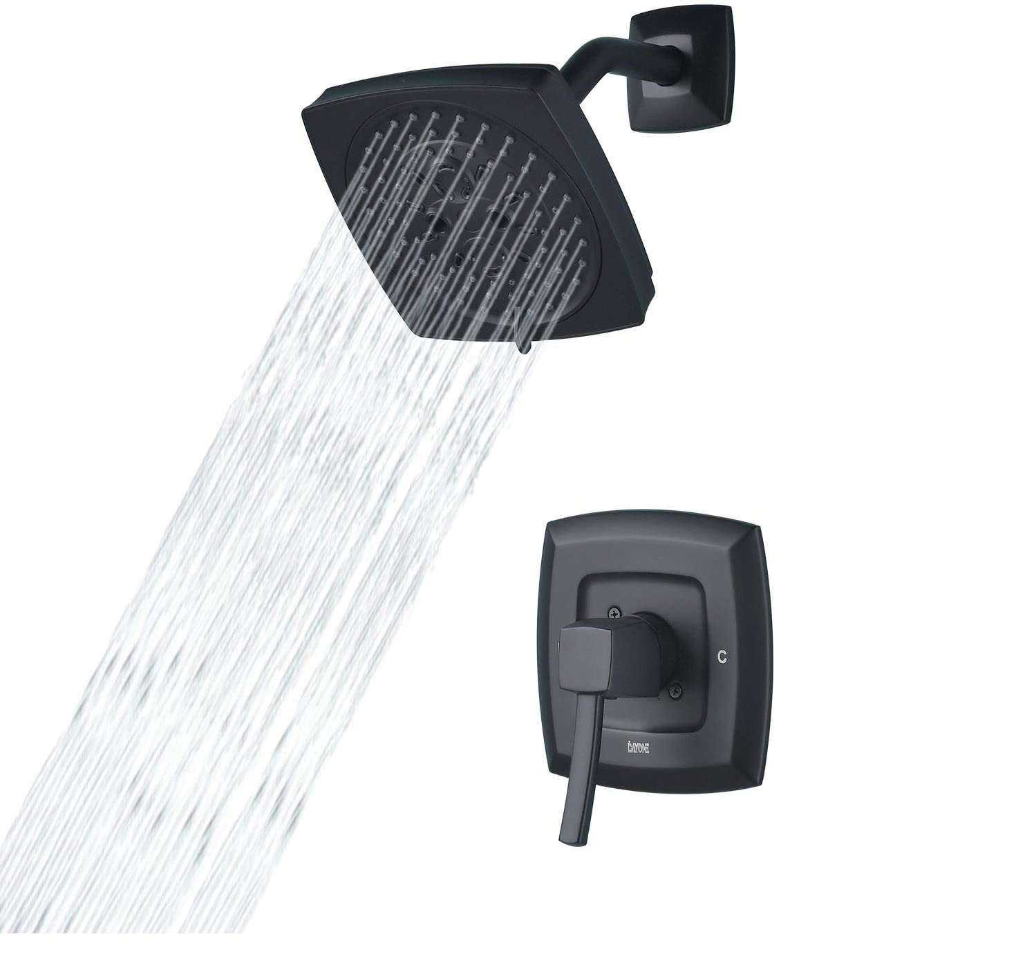 Conjunto de torneira de chuveiro de chuva para banheiro de hotel mais vendido com garantia de qualidade conjunto de banho preto
