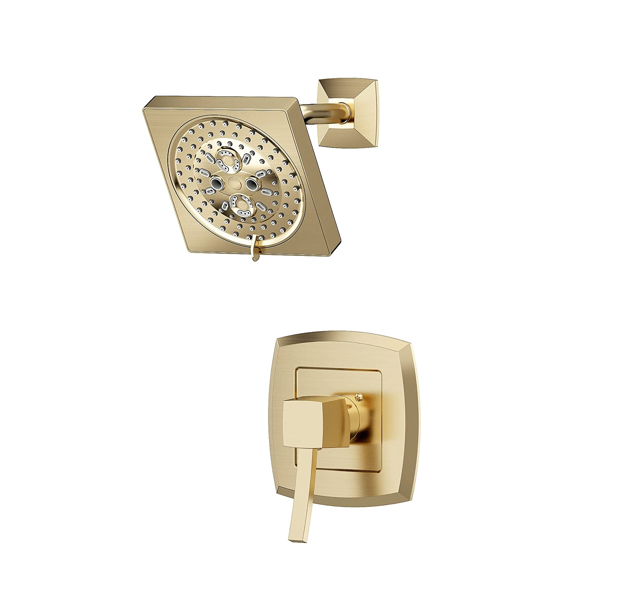 Conjunto de chuveiro torneiras douradas para banheiro em latão maciço Conjunto de torneiras douradas para banheiro