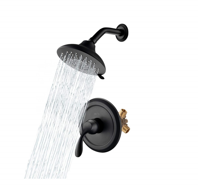 Conjunto de torneiras de chuveiro pretas torneiras de chuveiro de manípulo único conjuntos de chuveiro